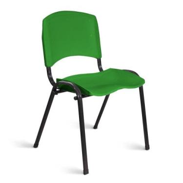 Imagem de Cadeira Plástica Fixa A/E Verde Lara - Shopcadeiras