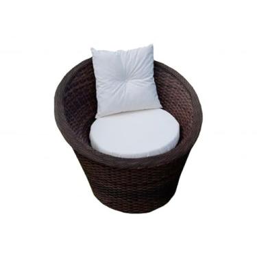 Imagem de Poltona Redonda Mini Chaise Alumínio e Fibra Área Externa Jardin