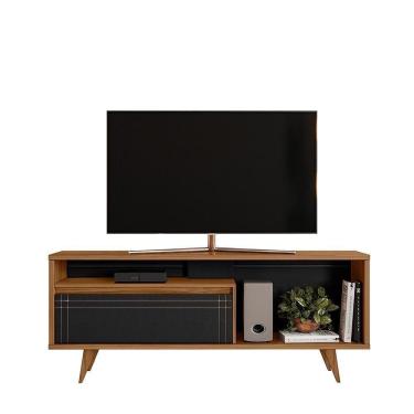 Imagem de Rack Para Sala Tv Até 60" Nt1315 Freijó Trend/preto Tx Notável Móveis Freijó Trend/preto Tx
