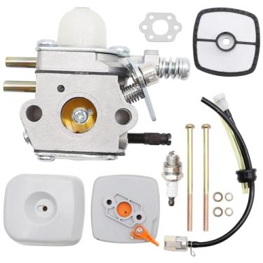 Imagem de SYOWADA Substituição de carburador C1U-K29 para Echo SRM2100 SRM2100SB SRM2110 SRM2400 SRM2410 GT200 GT2000 PE2400 PE2000 PP1200 PP1250 com P02100299 Purificador de ar 21 Montagem da base