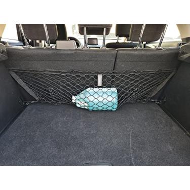 Imagem de Rede de carga de malha elástica automotiva estilo banco traseiro para Mazda CX-3 2016-2021 - Organizadores e armazenamento de porta-malas premium - Rede de bagagem para crossover - Melhor organizador