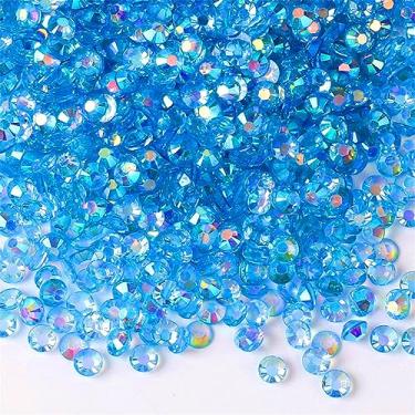 Imagem de 3000 peças SS6 2 mm Flatback Strass AB Clear Round Gems Cristais para Nail Art DIY Crafts Roupas Sapatos Bolsas (Transparente Pavão Azul AB)