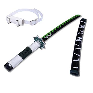 Imagem de sanshimoxing Espada Sanemi Shinazugawa de 78,7 cm Cospaly Sword Anime Replica Espada Adequada para Vestir Personagens, Decoração de Coleção Anime Lovers, Não Afiada