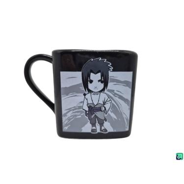 Imagem de Caneca Sasuke Chibi Naruto Porcelana Quadrada 220 ml