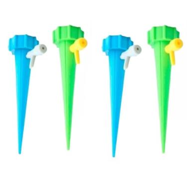 Imagem de Gotejador De Plástico Para Plantas KIT C/4 Regadores Irrigador Regulável Automático Para Garrafa Pet Vasos Jardim Flores PREMIUM SYANG