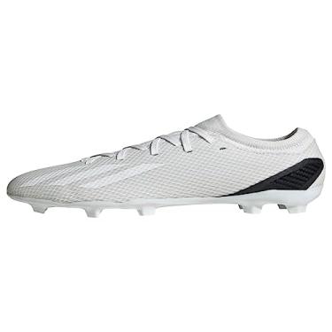Imagem de adidas Tênis de futebol unissex infantil X Speedportal.3 Firm Ground, Branco/Preto, 16