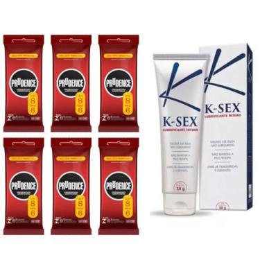 Imagem de Combo 48 Preservativos Prudence Classica Camisinhas + Lubrificante Base de Agua