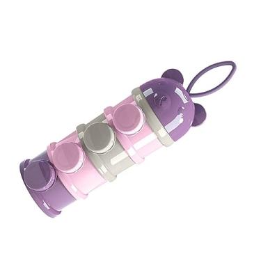 Imagem de Dispensador de Fórmula para Bebês, Dispensador de Fórmula para Bebês, 4 Camadas, Empilhável, Grande Capacidade, Recipiente Portátil de Dispensador de Leite Em pó para Viagens Ao