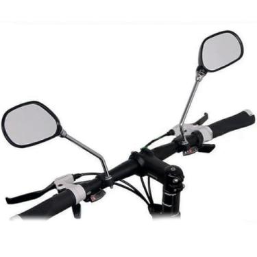 Imagem de Espelho Retrovisor Com Refletor Para Bicicletas bike Urbanas MTB Speed E motos Mobilete Bikelet Scooters patins Ajustavel guiador Guidão