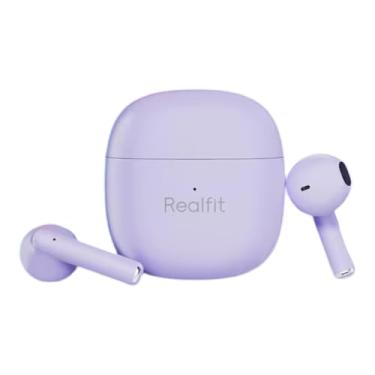 Imagem de Fone de Ouvido Bluetooth Sem Fio Realfit F1 | Bluetooth 5.3 | Baixa Latência em Jogos | True Wireless Sport | Controle Touch | Microfone embutido | Headset (Roxo)