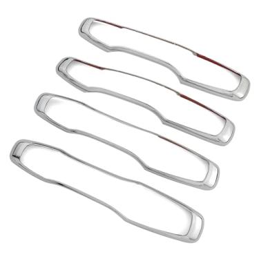 Imagem de Dakitita Acabamento de anel de moldura de maçaneta externa cromada para Volvo XC60 XC90 S90 V90 2018-2022 acessórios decoração