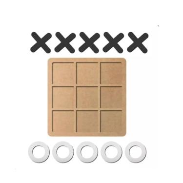 Imagem de Tabuleiro infantil De Jogo da velha em MDF Decorativo