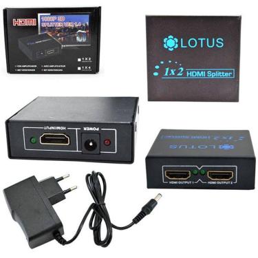Imagem de Splitter Hdmi 1 Entrada E 2 Saidas V1.4 3D