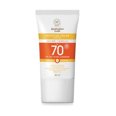 Imagem de Australian Gold Protetor Facial Antiox Complex Ultra Fluido FPS 70, 40 mL
