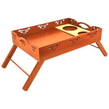 Imagem de Bandeja Café Da Manhã Na Cama Mesinha Decorativa Luxo Pes dobravel