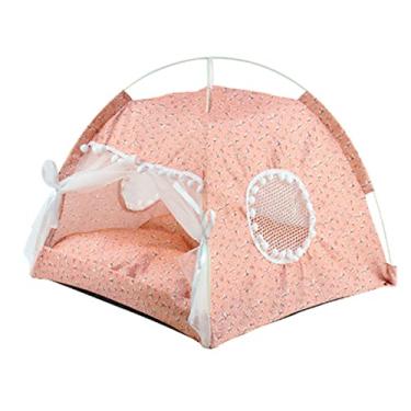 Imagem de Tenda para Animais de Estimação, Casa Com Cama para Cães e Gatos, Barraca Interna para Animais de Estimação, Destacável, Lavável, Macia, Quente, Evita Deslizamento, Linda Casa de
