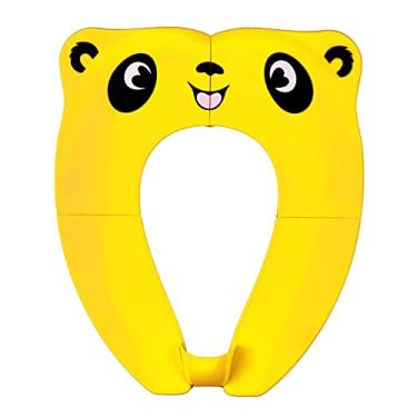 Imagem de Assento de treinamento para penico, assento sanitário portátil dobrável, capa antiderrapante com proteção contra respingos para bebês, crianças pequenas e crianças com bolsa de cordão