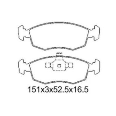 Imagem de Pastilha De Freio Idea 1.8 Dianteira Sem Alarme Sistema Teves 2186 Syl