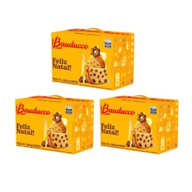 Imagem de Kit com 3 Cestas De Natal Bauducco PP (3 Itens)