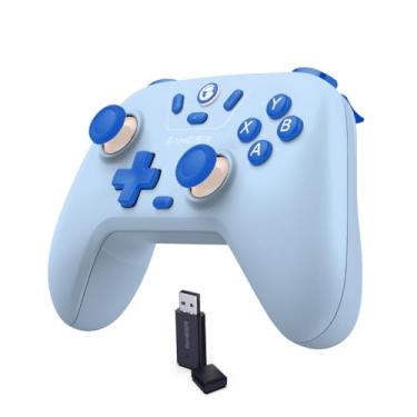 Imagem de GameSir Nova Lite Wireless Controller – 2.4G & Bluetooth Gamepad for Windows PC, iPhone, Android, Switch & Steam Deck – Hall Effect Triggers, Turbo Function, Rumble Vibration (Sky Blue)