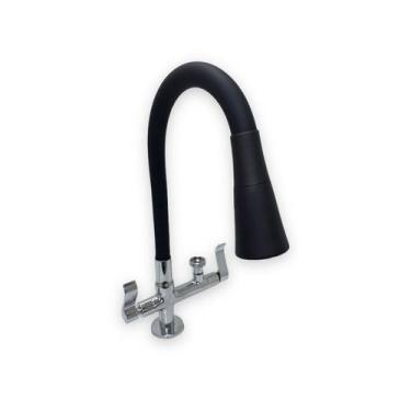 Imagem de Torneira Flexivel Cozinha De Mesa Com Saída Para Maquina De Lavar Louç