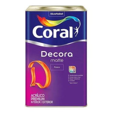 Imagem de Tinta Latex Coral Decora Matte Fosco 16l Terra Cota, Algodão Egípcio