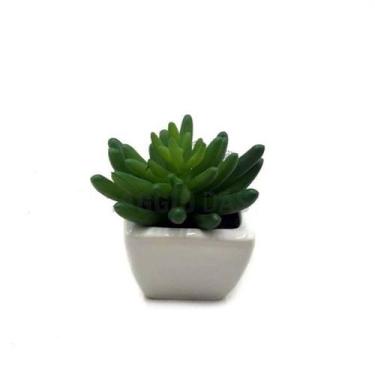 Imagem de Vaso de Cerâmica com Suculenta 10cm - Villagio das Flores - Villaggio 