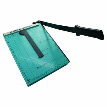 Imagem de Guilhotina de Papel Manual Verde A4 para 05 Folhas Marpax