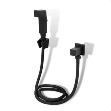 Imagem de Ducha Higiênica Completa Quadrada Preto Fosco Black Matte - CREATORE M