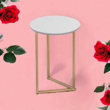 Imagem de Mesa De Canto Para Sala Industrial Jade Pronto Envio - DTH