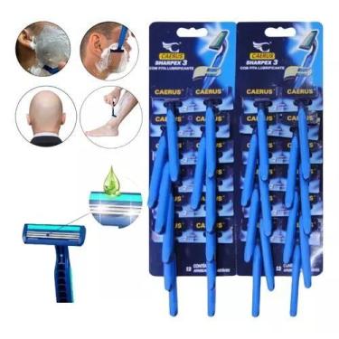 Imagem de Aparelho De Barbear 3 Lâminas Com Fita Lubrificante Sharpex 3 C/ 24 Un