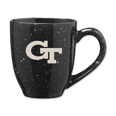 Imagem de Rico Industries NCAA Georgia Tech Yellow Jackets - GT Primary 473 g Caneca de café de cerâmica salpicada gravada a laser