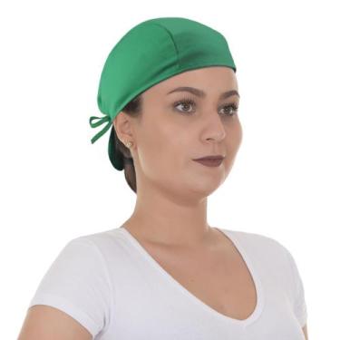 Imagem de Kit 5 Touca Toca Bandana Cirúrgica Culinária Unissex Verde Artipé - Ar