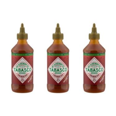 Imagem de Kit 3 Molho Pimenta Sriracha Sauce Tabasco 256 Ml