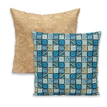 Imagem de Kit 2 Capas de Almofada com Zíper 40cmx40cm Gorgurinho - Dryka Enxovai