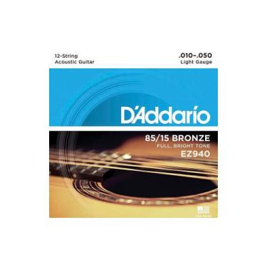 Imagem de Encordoamento para violão d'addario ez940 12c 012290