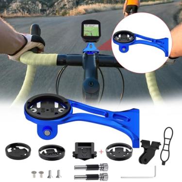 Imagem de BIKOOCO Suporte frontal para computador para bicicleta - GPS leve e câmera de ação compatível com Garmin, Wahoo, Bryton, Cateye - Acessório de guidão ideal de 32 mm para bicicletas de montanha,