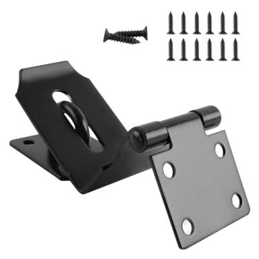 Imagem de HOWDIA Trava de ferrolho de porta de 10 cm 90 graus, cadeado de segurança de aço inoxidável de segurança em ângulo reto, fecho de segurança para porta de segurança para porta de
