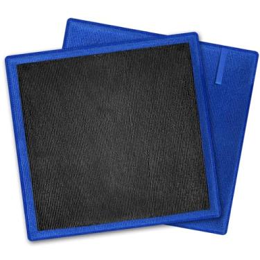 Imagem de Toalha de argila pacote com 2 Camiseiras com detalhes automáticos de 30,5 x 30,5 cm para carro, barra de argila de microfibra de grau fino alternativa