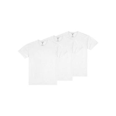 Imagem de Kit com 3 Camisetas Masculina Malwee 1000004423, Branco, G