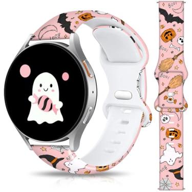 Imagem de Pulseiras de relógio de Natal e Halloween compatíveis com Samsung Galaxy Watch 7 / Watch 6 / Watch 5 / Watch 5 / Watch 5 Pro / Watch 4 / Watch 4 / Watch 4 / Watch 4 Classic / Watch 3 / Active 2e 1