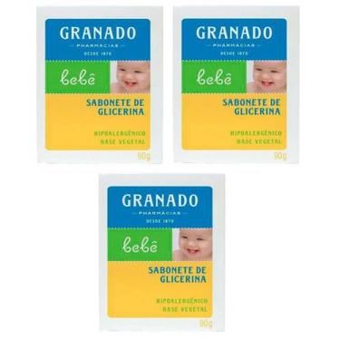 Imagem de Kit Sabonete Granado bebê 90g c/3 Caixas infantil