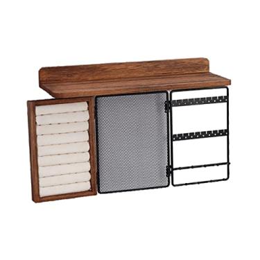 Imagem de Organizador de joias para pendurar, exibi??o de porta-joias, porta- multifuncional montado na parede para c?moda de mesa de/934