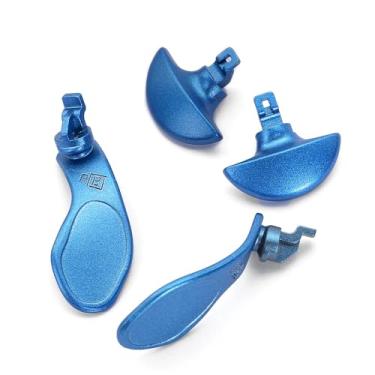 Imagem de Ikpek 4 peças de pás traseiras metálicas para controle PS5 Edge, botões traseiros de metal intercambiáveis de aço inoxidável para controle PS5 Edge – controle não incluído