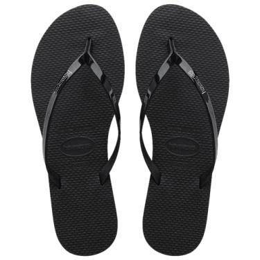 Imagem de Sandalias Havaianas You Metallic Havaianas Feminino Preto 33/34