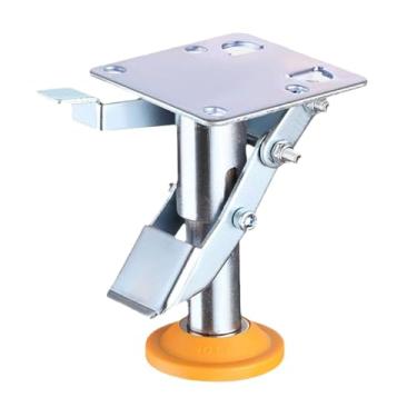 Imagem de menolana Trava de piso com rodízios médios com almofada TPU resistente ao desgaste, fácil de instalar, multiuso para carrinhos, caminhões manuais, equipamentos, 11.6 Cm X 13.4 Cm