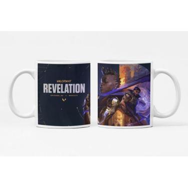 Imagem de Caneca de Porcelana Logo Jogo Valorant Personalizada Md17 - Like Geek