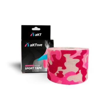Imagem de Aktive Sport Kinesiology Tape 5cm X 5m  - Camuflado Rosa, Estampado