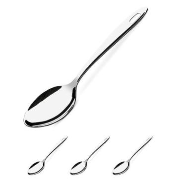 Imagem de 3 UN Colher inox grande de Servir arroz 33cm reforçada - unyhome