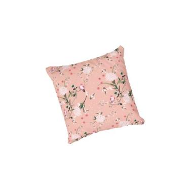 Imagem de Almofada com enchimento Pássaros e Flores Rosa - Fabrika De Festa